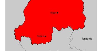 Карта Руанды з малярыяй